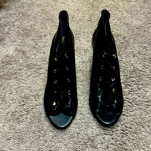 Enzo Short Black Boots - size 10